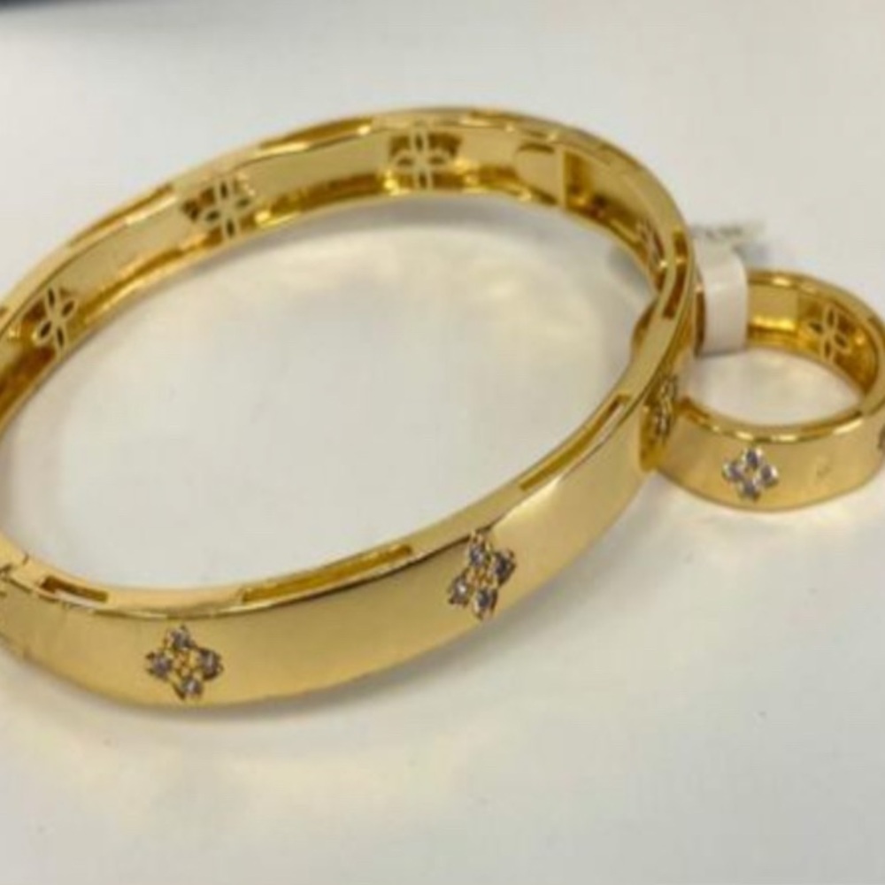 21K Gold Plated Bracelet and Ring Set - Picture 8 of 8